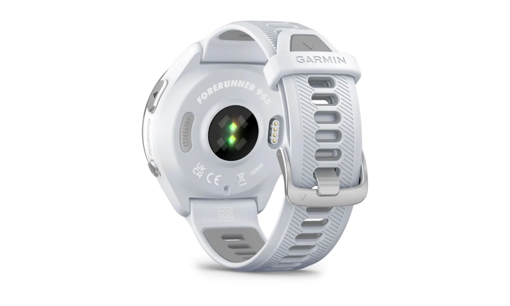 Zegarek Garmin Forerunner 965 biały, tytanowa ramka