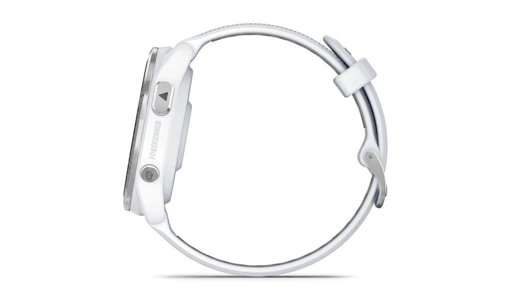Zegarek Garmin Forerunner 965 biały, tytanowa ramka