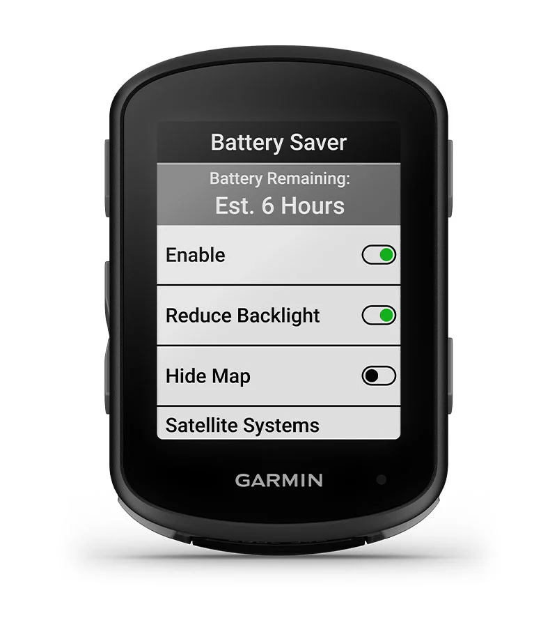 garmin edge dłuższy czas działania baterii