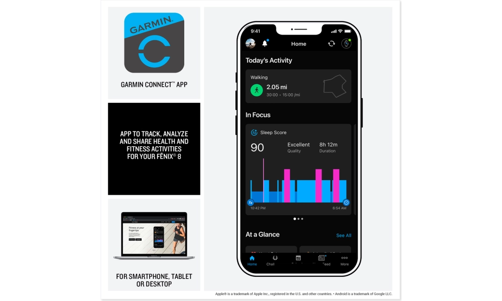 Smartwatch Garmin Fenix 8 47 mm AMOLED Sapphire Carbon Grey