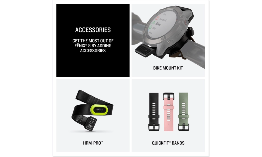 Smartwatch Garmin Fenix 8 47 mm AMOLED Sapphire Carbon Grey