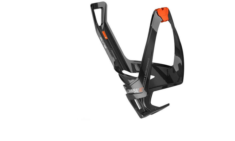 Koszyk na bidon Elite Cannibal XC Black Glossy Orange