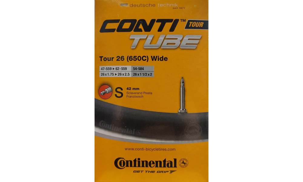 Dętka Continental Tour 26 Wide Presta 42mm