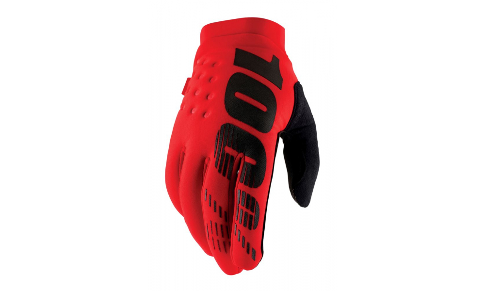Rękawiczki 100% Brisker Glove Red roz. XL