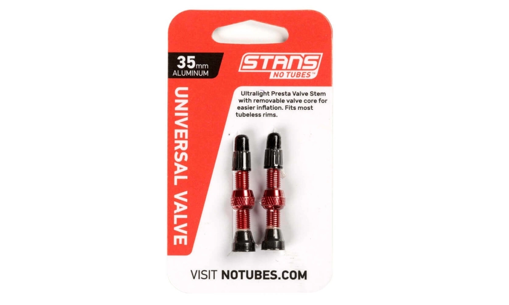 Wentyle Stan’s NoTubes 35mm aluminium czerwone