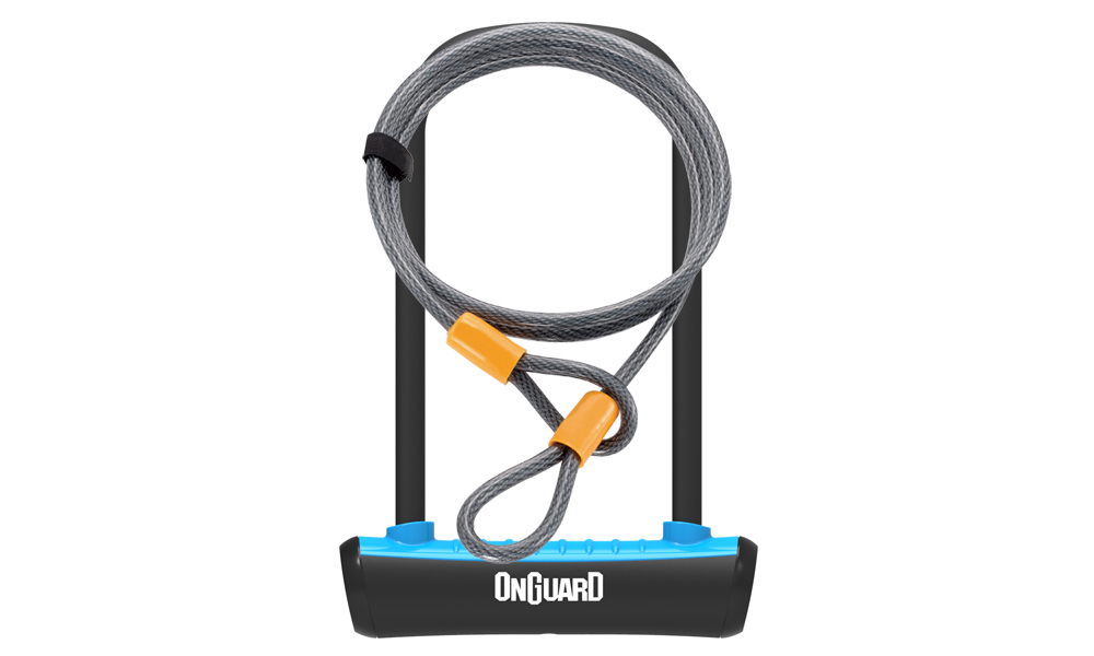 Zapięcie rowerowe Onguard Neon 8154BU U-Lock linka 2 klucze